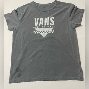 Vans “Off The Wall” Checkerboard Women’s Tee - Stained (READ DESCRIPTION)